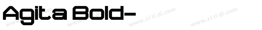 Agita Bold字体转换
